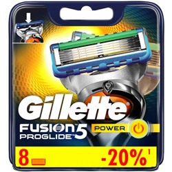 Gillette FUSION Power ProGlide (8шт) RusPack orig