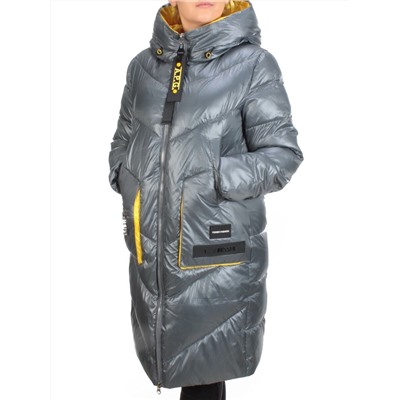 YM 2119 GRAY/BLUE Куртка зимняя женская MAYYIYA (200 гр. холлофайбера)
