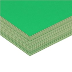 Бумага А4, 100 листов, 80 г/м², самоклеящаяся, флуоресцентный, ярко-зелёная