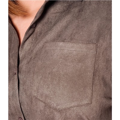 Рубашка #КТ1320, тёмно-серый