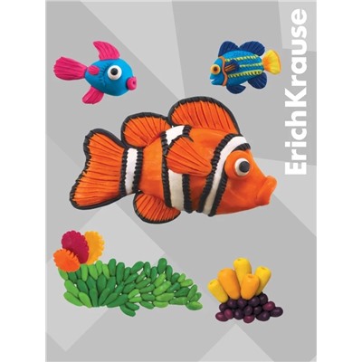 Пластилин ErichKrause Basic light pack, 10 цветов, 160 г, европодвес, в пакете