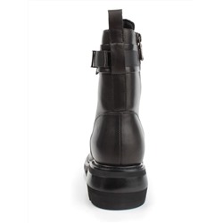 04-M2-592 BLACK Ботинки зимние женские (натуральная кожа, натуральный мех)