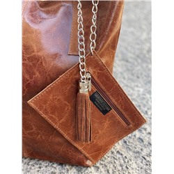 AB.Z. SAFARY RUST+PELLE - Shopper napa RUST АКЦИЯ