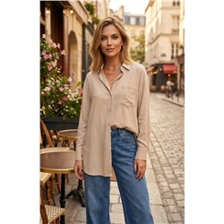 Рубашка лен OVER SIZE