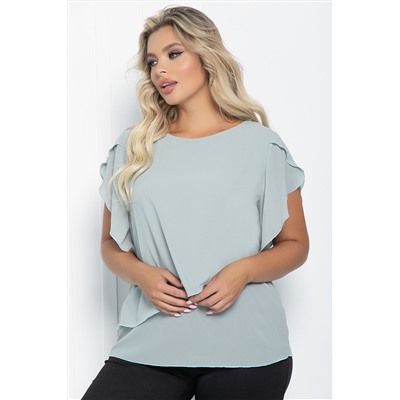 Блуза Магнолия (серо-голубая) Б11052