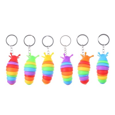 Игрушка антистресс гусеница «Чик-чирик», цвета МИКС, брелок, в шоубоксе