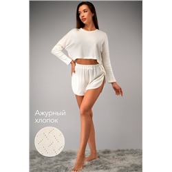 Женская пижама с шортами из ажурного хлопка Happyfox