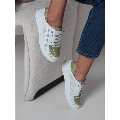 Кеды ED'ART 163.P.LusiR2'w.Белый авокадо