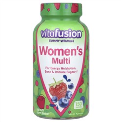 VitaFusion, Мультивитамины для женщин, ягодные, 150 жевательных таблеток