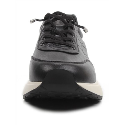 03-A970-1 BLACK Кроссовки женские (натуральная кожа)