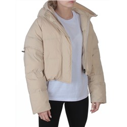 9518 BEIGE Куртка пуховая зимняя женская (пух)