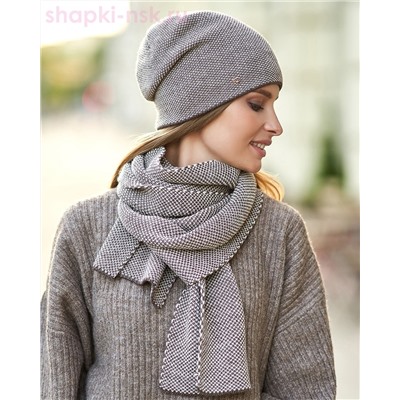 M 1113 S 1113 Комплект женский флис (колпак+шарф)