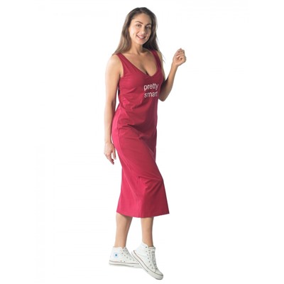 Платье женское pretty smart КП1437П2 бордовый