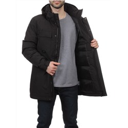 2185 BLACK Куртка мужская зимняя облегченная (130 гр. холлофайбер)
