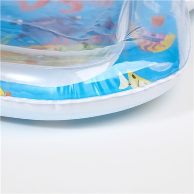 Акваковрик Крошка Я «Морские жители» надувной, развивающий, водный коврик, 65x50 см