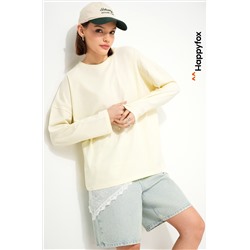 Женский лонгслив оверсайз Happyfox