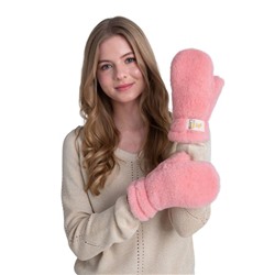 Варежки меховые на резинке ЛОСОСЬ