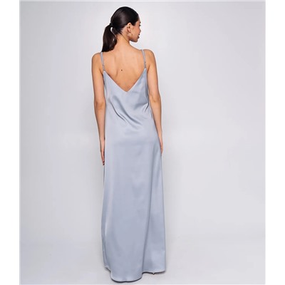 Платье #ОКТ015001, серо-голубой