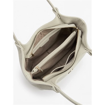 Женская кожаная сумка Richet 3315LG 794 Бежевый