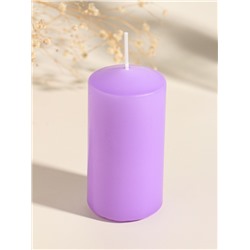 Свеча - цилиндр пасхальная «ХВ», 5×10 см, сиреневый