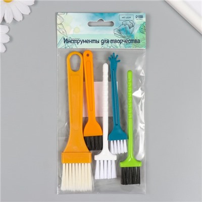 Набор кистей пластик набор 5 шт., 16×3 см, 13×2.5 см, 11.5×2 см