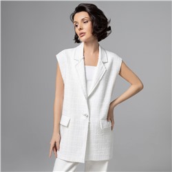 Жилет, в котором выглядишь дорого, Карьерный взлет (античный белый)