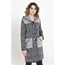 Кардиган М 3423/ черн-бел