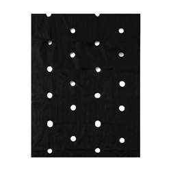 Материал мульчирующий, с перфорацией (4 ряда), 20×1.6 м, плотность 80 г/м², спанбонд с УФ-стабилизатором, чёрный, Greengo, Эконом 30%