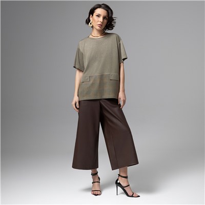 Футболка с акцентными строчками, Стальной взгляд