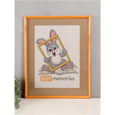 Фоторамка для фото 40×50 см Keep memories сосна, (пластиковый экран), дерево