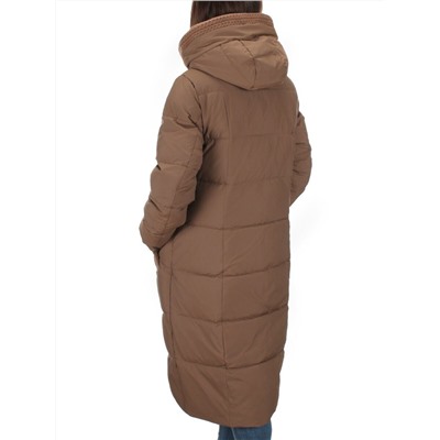 126 BROWN Пальто зимнее женское (200 гр. холлофайбер)