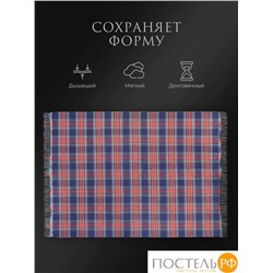 ESTIA ВИЛЬЯМ Плед син/красн/зел 150х200/10х2 см, 1 пр