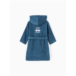 Халат махровый детский «Этель. Джентльмен», размер 34 (122-128 см), синий