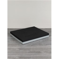 Мат балансировочный для фитнеса и йоги 40х33х5cm/ черно-серый/ уп20