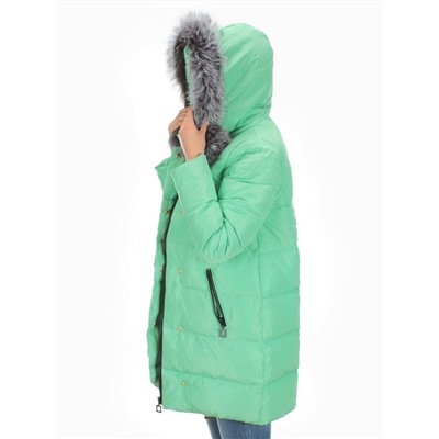 15113 GREEN Куртка зимняя облегченная женская (150 гр. холлофайбер)