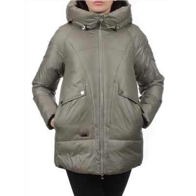 78 GRAY GREEN Куртка зимняя женская (200 гр. холлофайбер)