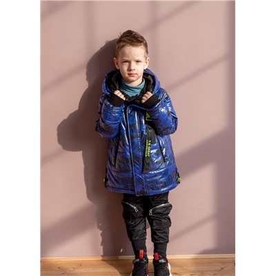 0659-S Куртка для мальчика  Anernuo Синий/128