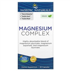Nordic Naturals, Комплекс магния, 225 мг, 90 капсул (75 мг на капсулу)
