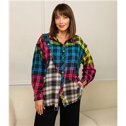 Рубашка #КТ36386, розовый