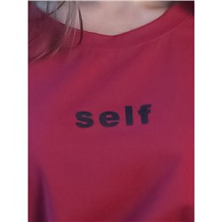 Платье женское self КЛП1455П5 бордовый