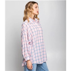 Рубашка #КТ22305, розовый