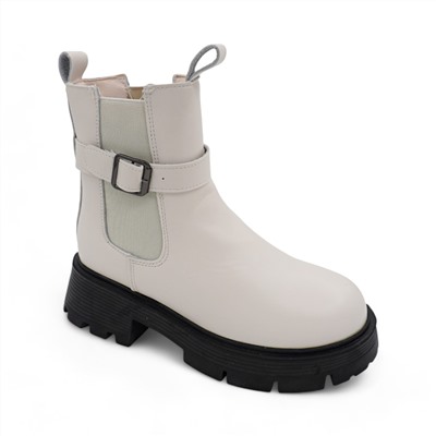 Ботинки на меху А23-2 бежевый