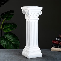 Колонна декоративная «Античная малая», гипс, 18×18×56 см, белая