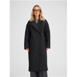 Плащ утепленный черный