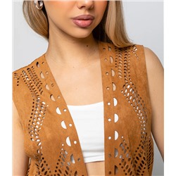 Жилет #КТ88510, коричневый