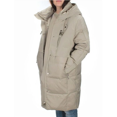 C223 GRAY/BEIGE Куртка зимняя женская (200 гр. холлофайбера)