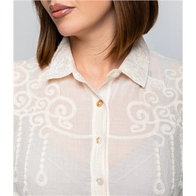 Блуза #КТ301 (19), светло-бежевый