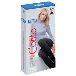 CONTE COTTON 400 Теплые Колготки женские из хлопка