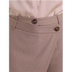 Брюки серо-коричневые с запахом