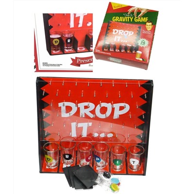 Игра алкогольная для вечеринок Drop it Gravity game (Drinko) big size 31*28*9 см